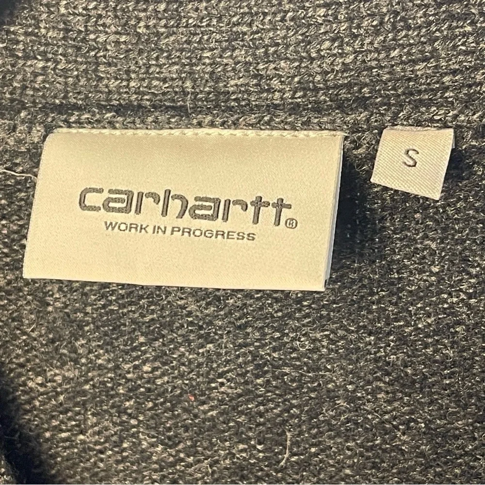 Carhartt WIP Allen Gray Cardigan, Lamb’s Wool Blend, Casual, Preppy, Academic S - Picture 12 of 13